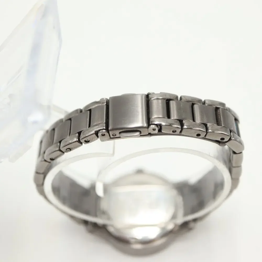 Jennifer Lopez Womens Gray Gunmetal Watch 30mm Stainless Steel with New Battery